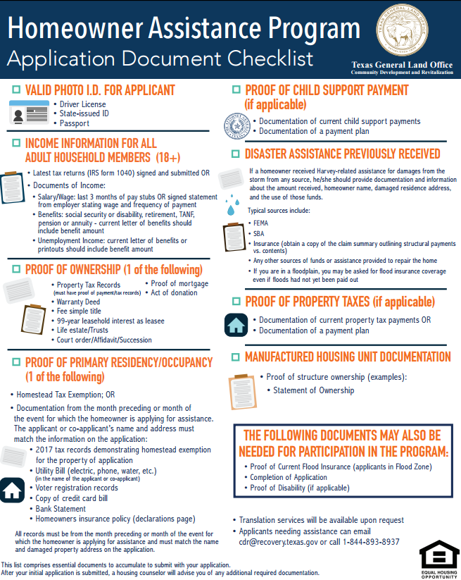 Disaster Recovery Assistance