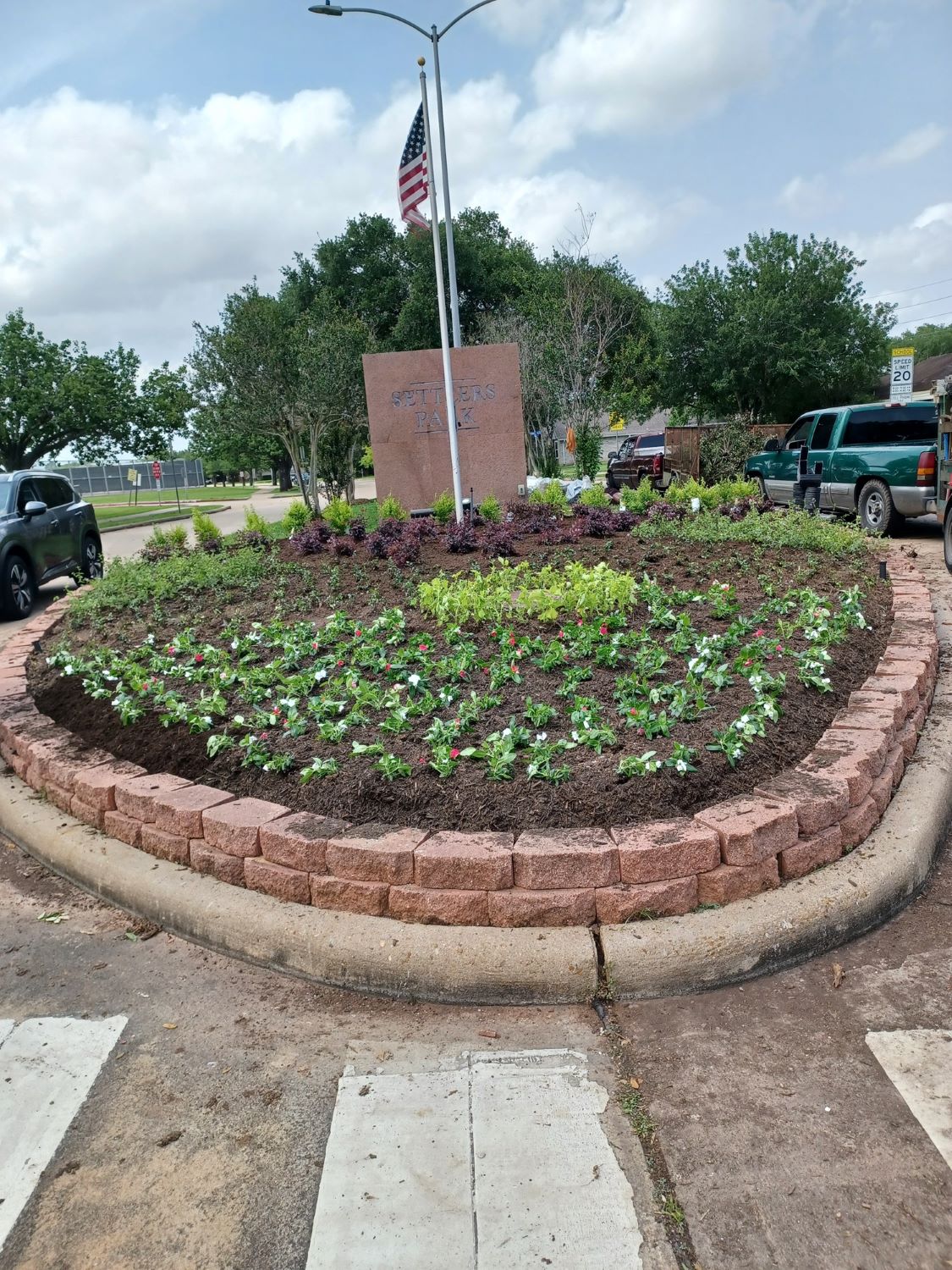 Updated Community Entrance Landscaping